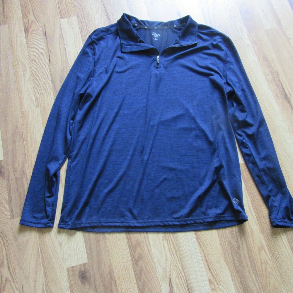 ATHLETIC MEN LONG SLEEVES SHIRT DARK BLUE